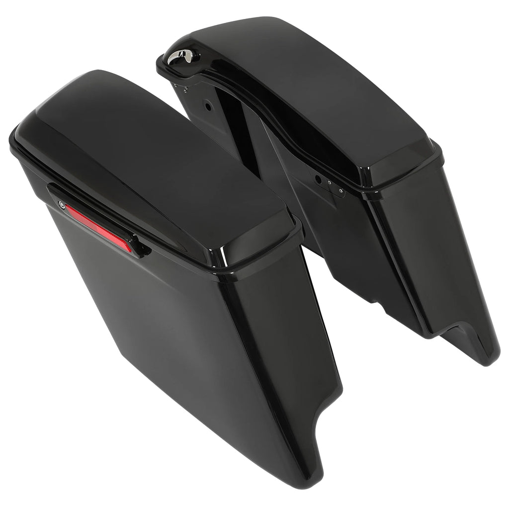 5" Stretched Extended Hard Saddle Bags for Harley Touring Street Glide (2014–2024)