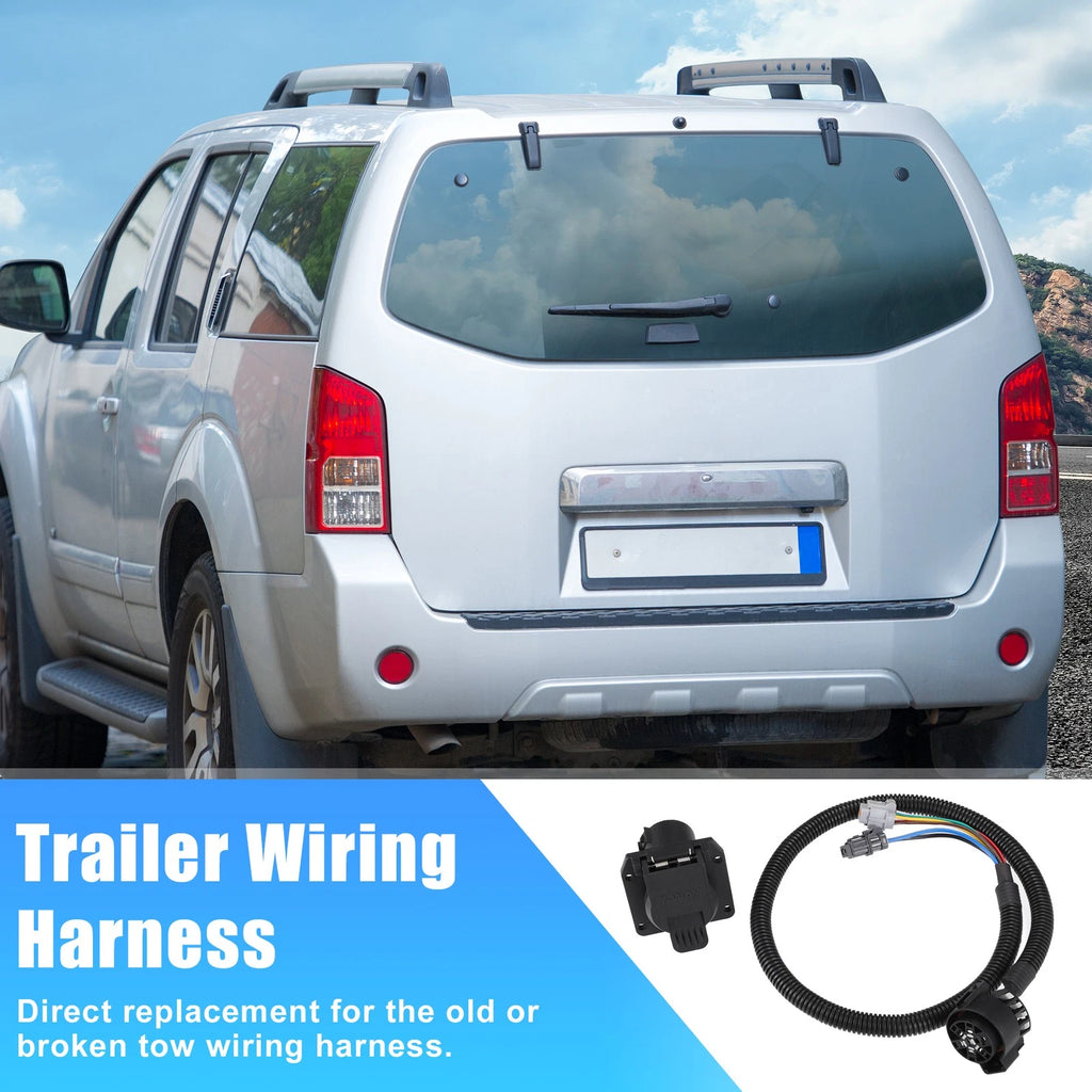 Set of 1 7-Way Tow Harness for Nissan Frontier (2005–2022), Xterra (2005–2015)