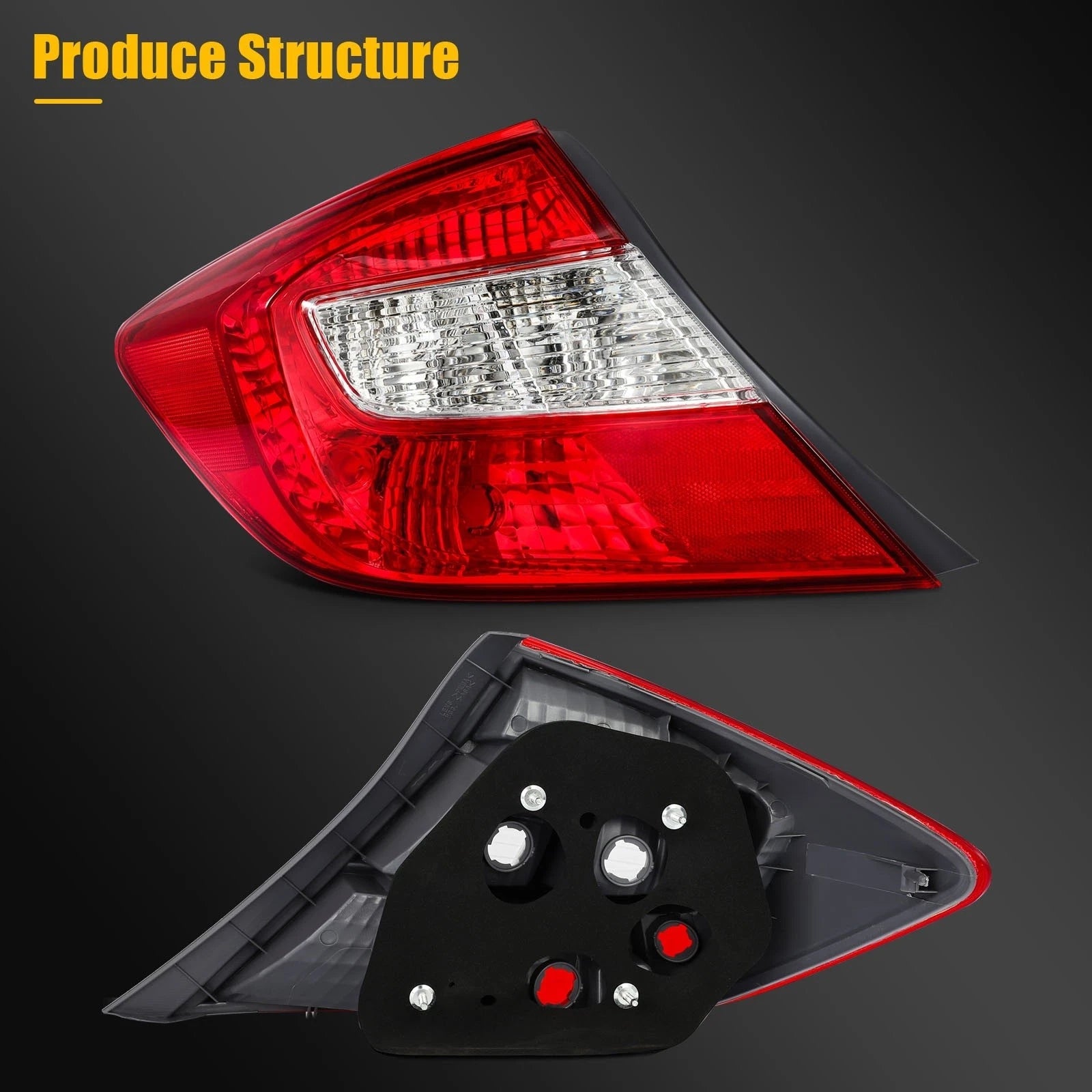 Left Tail Light Assembly for Honda Civic Sedan (2012)