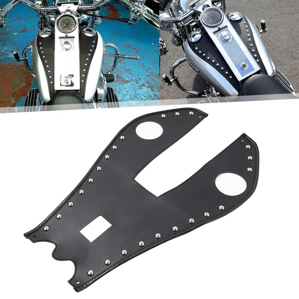 Rivet Style Fuel Tank Pad Cover for Harley Road King FLHRC FLHR (2004-2023)