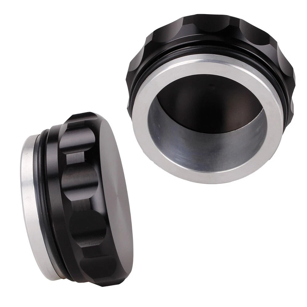 2X 2.5” Aluminium Alloy Weld-On Filler Neck and Cap for Oil