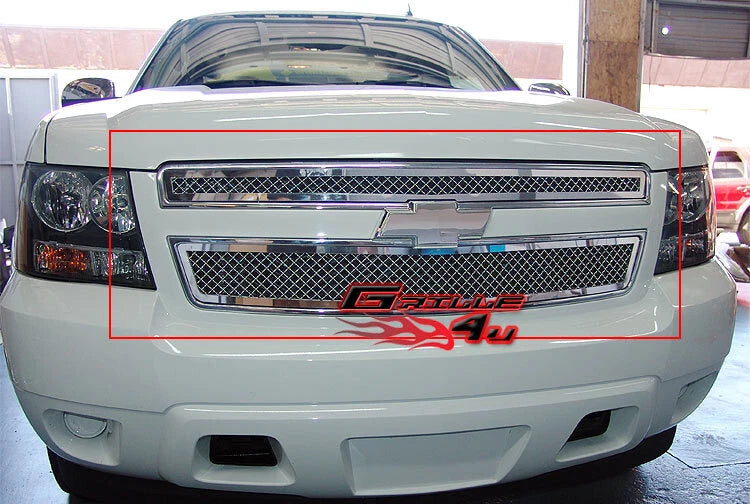 Chrome Mesh Grille Insert for Chevy Tahoe/Suburban/Avalanche (2007–2014)