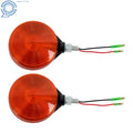 Set of 2 Amber Warning Lights for Kubota Tractor B L M Series