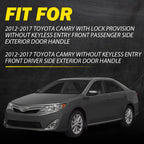 Outside Door Handle Set for Toyota Camry (2012â2017) Gray Metallic