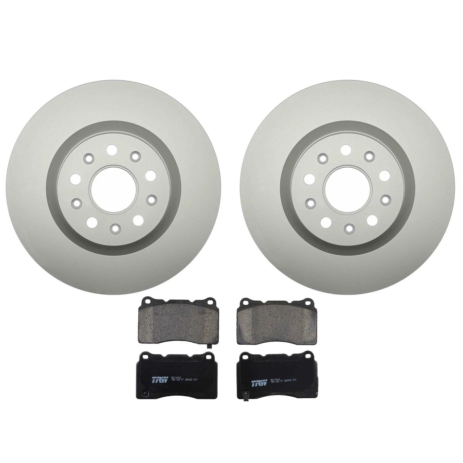 Front Brake Kit for Cadillac Chevy (321mm Disc Rotors, Ceramic Pads)