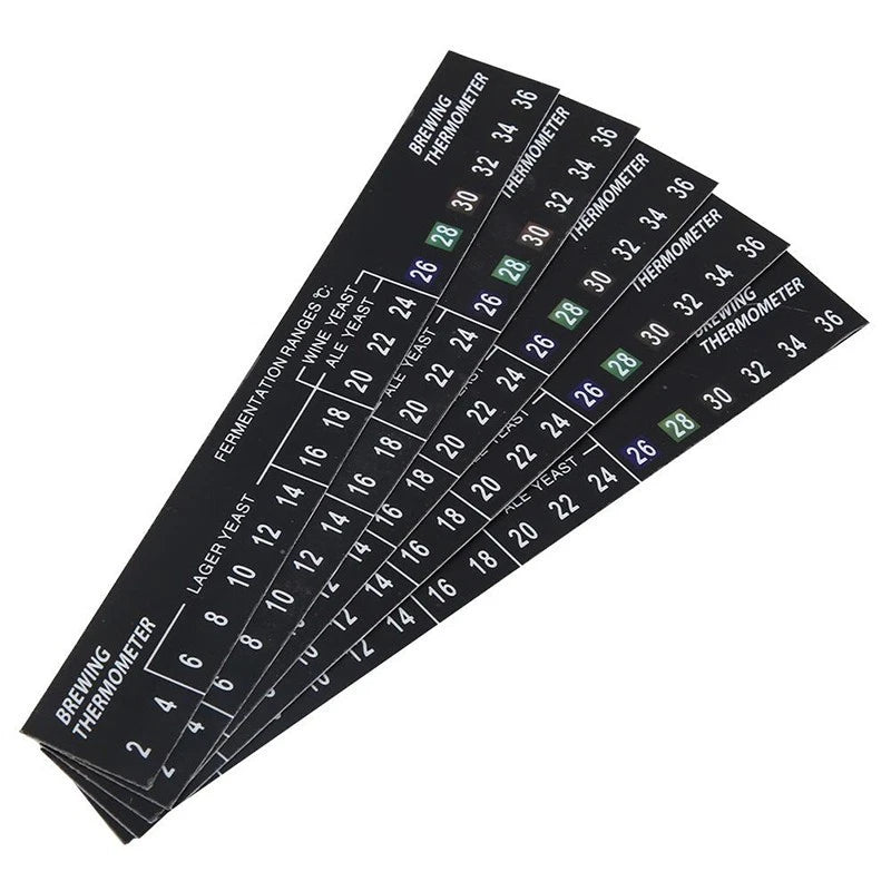 5pcs Thermometer Temperature Gauge Stickers for UK Vehicles