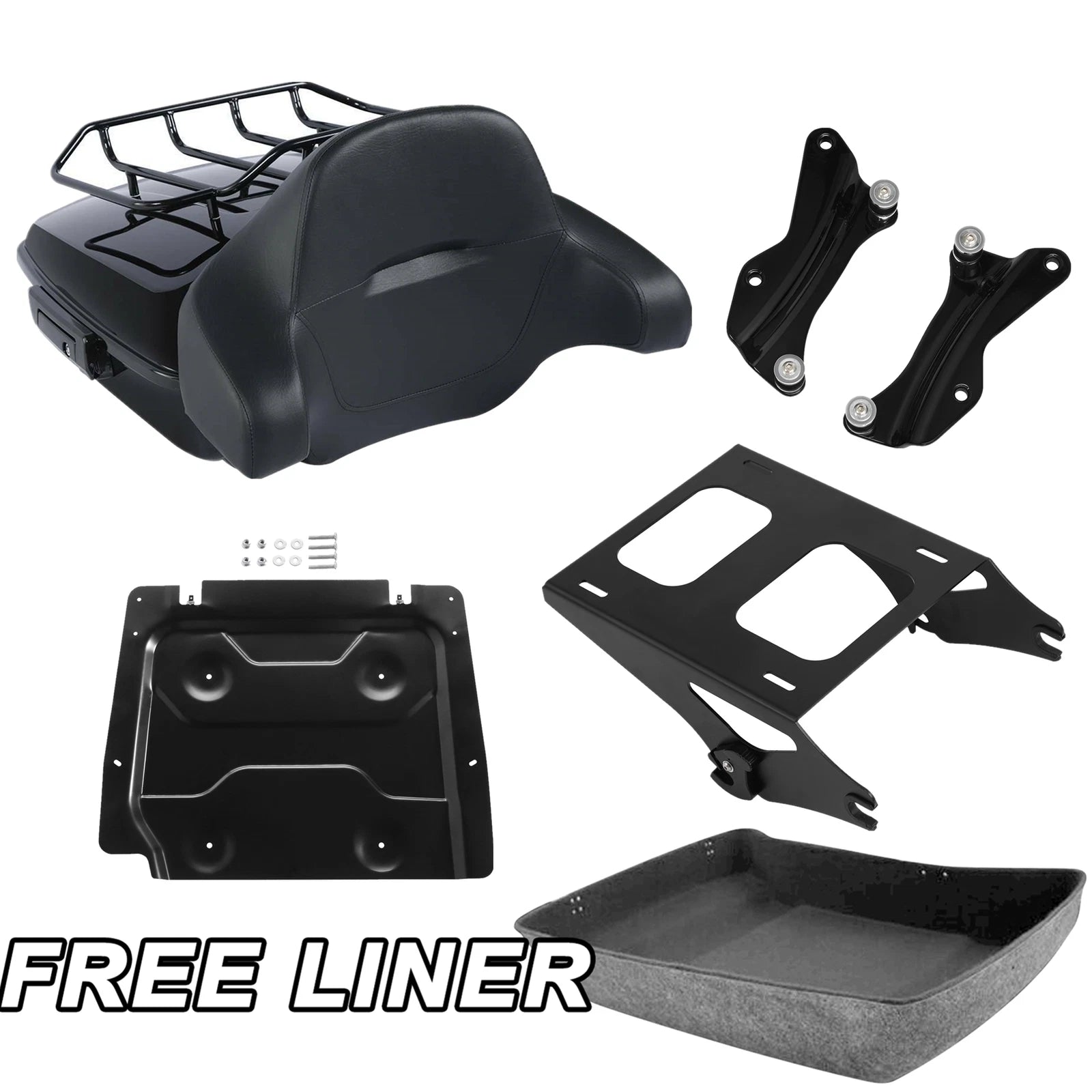 Chopped Trunk Pad Rack for Harley Electra Road Glide (2014–2025)