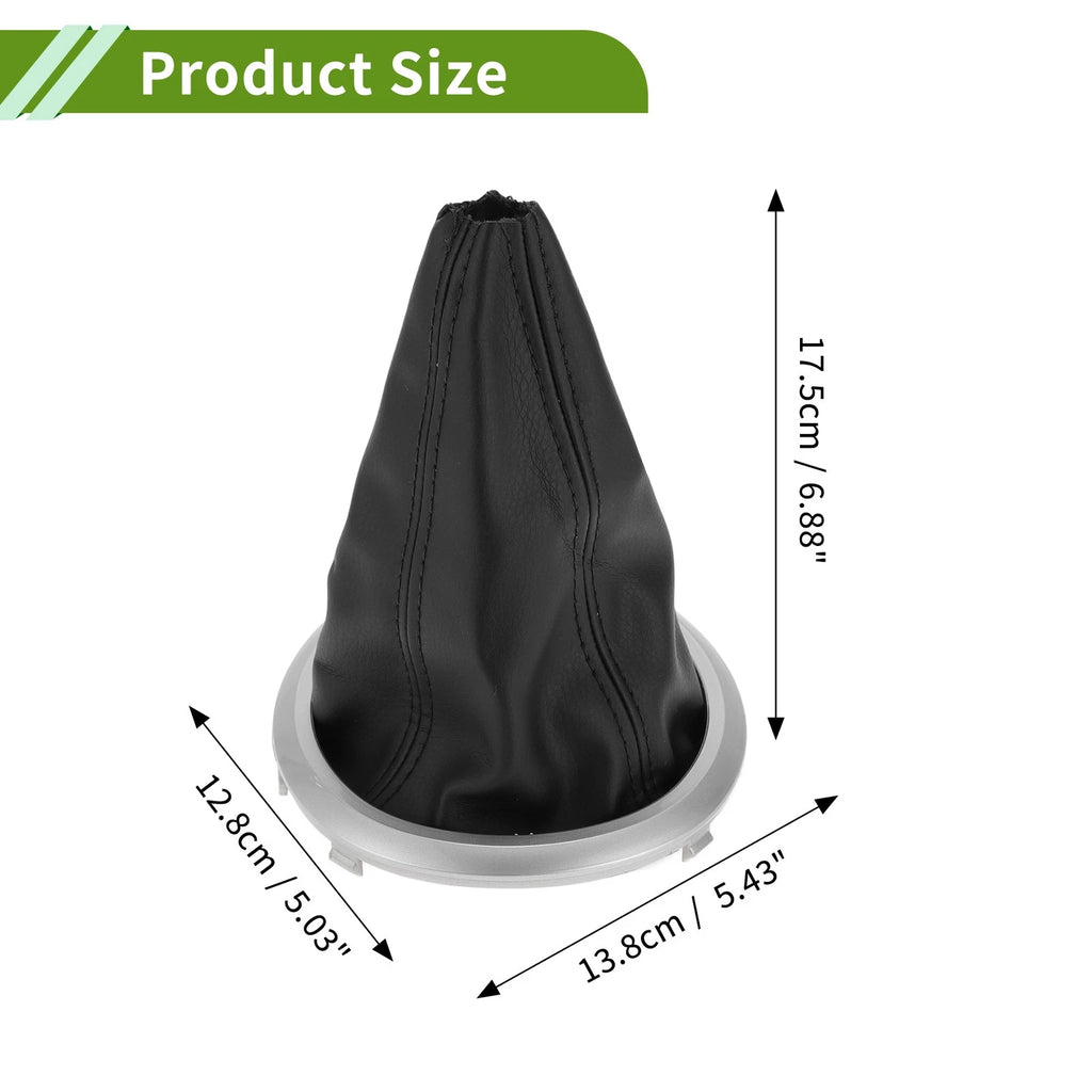 Gear Shift Stick Gaiter for Suzuki Swift (2005–2010) Matte Silver Black