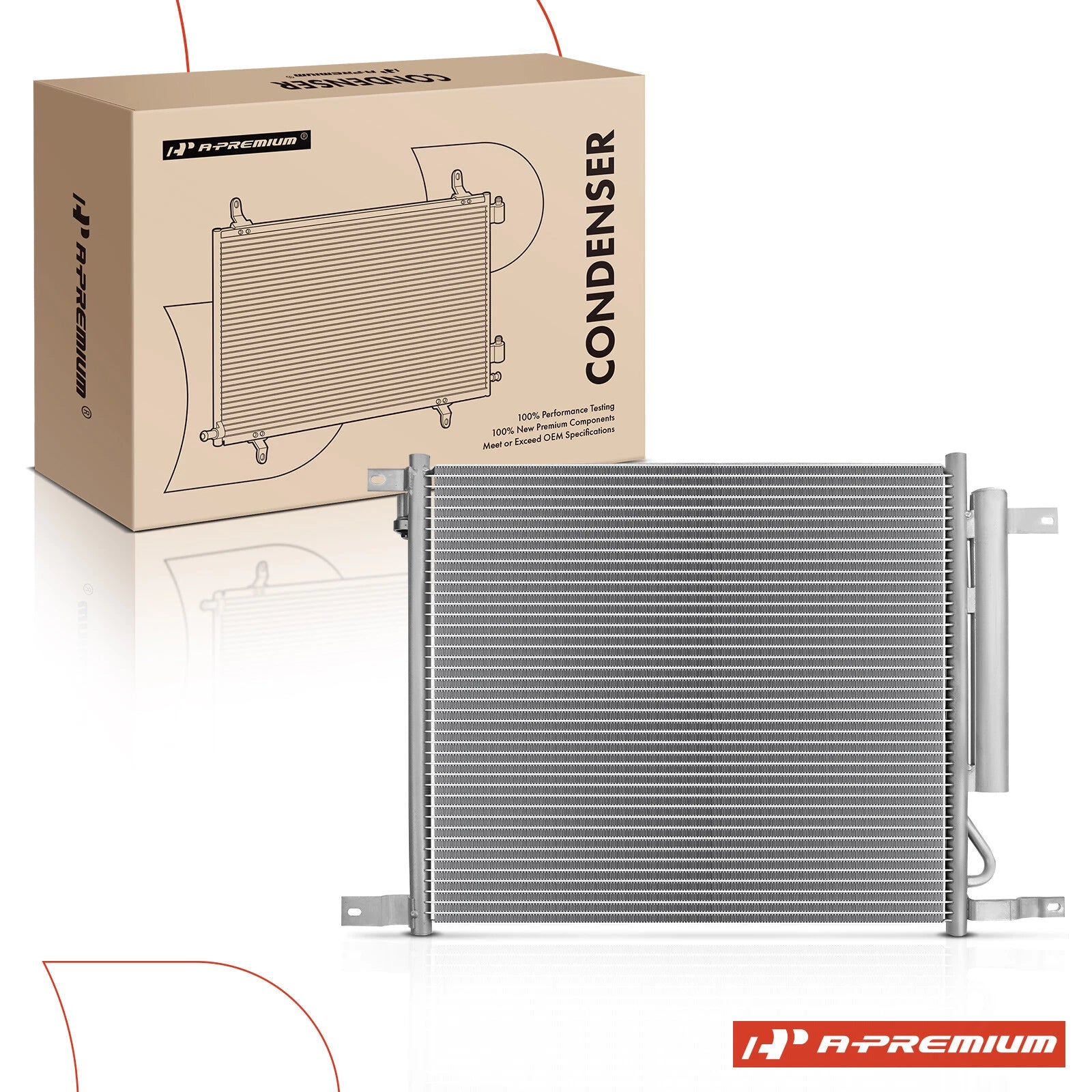 A/C Condenser with Receiver Drier for Chevy Aveo 2009â2011