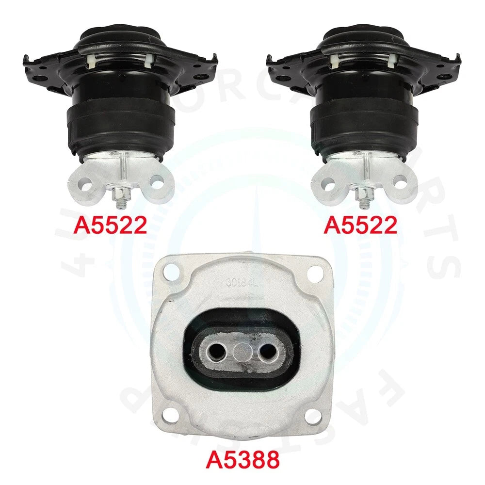 3pcs Front Engine Mount Kit for Chrysler 300 (2013–2013) Steel