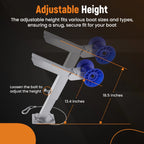 Adjustable Boat Trailer Winch Post w/Roller for 3"x4" Trailer Drawbar