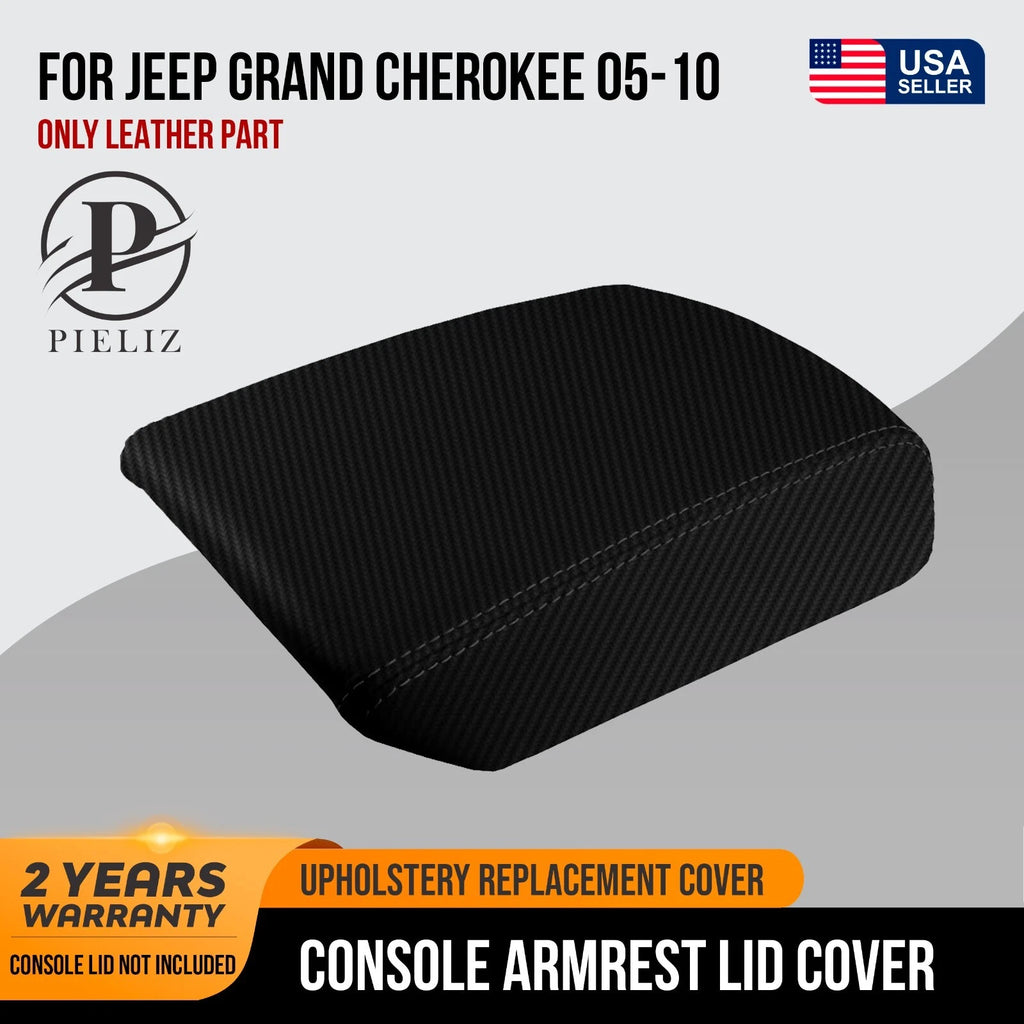 Carbon Fiber Console Lid Cover for Jeep Grand Cherokee (2005–2010)