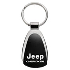 Black Teardrop Keychain - Officially Licensed for Jeep Cherokee