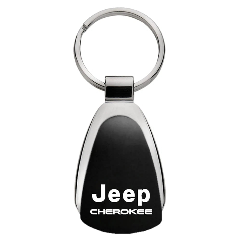 Black Teardrop Keychain - Officially Licensed for Jeep Cherokee