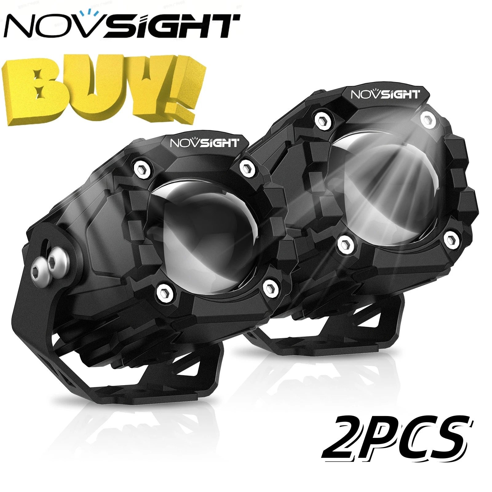 2X NOVSIGHT CYBER 1 Series 2" LED Pod Lights for Truck ATV UTV SUV