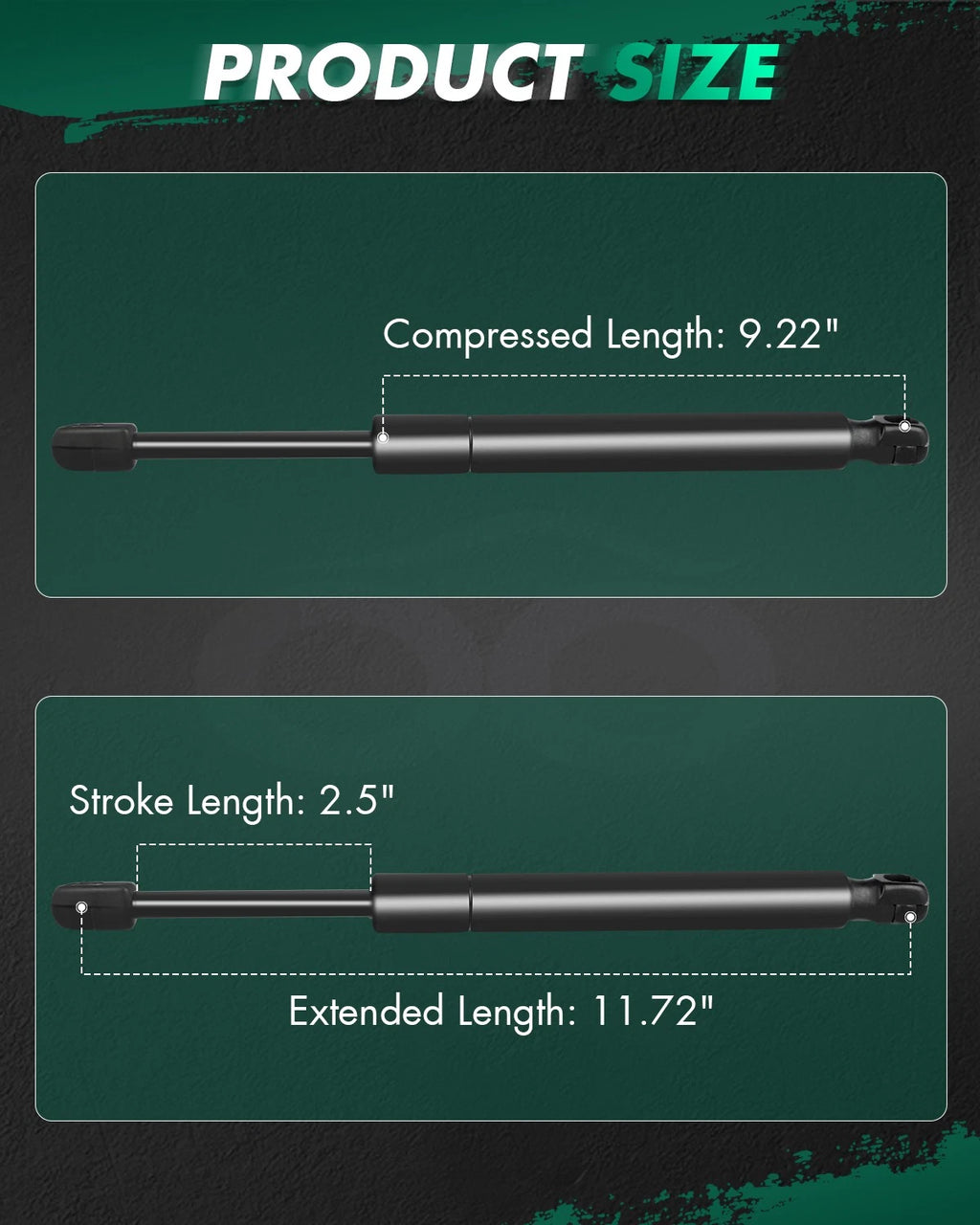 2X Rear Trunk Lift Supports Struts for Volkswagen Jetta (2005–2010)