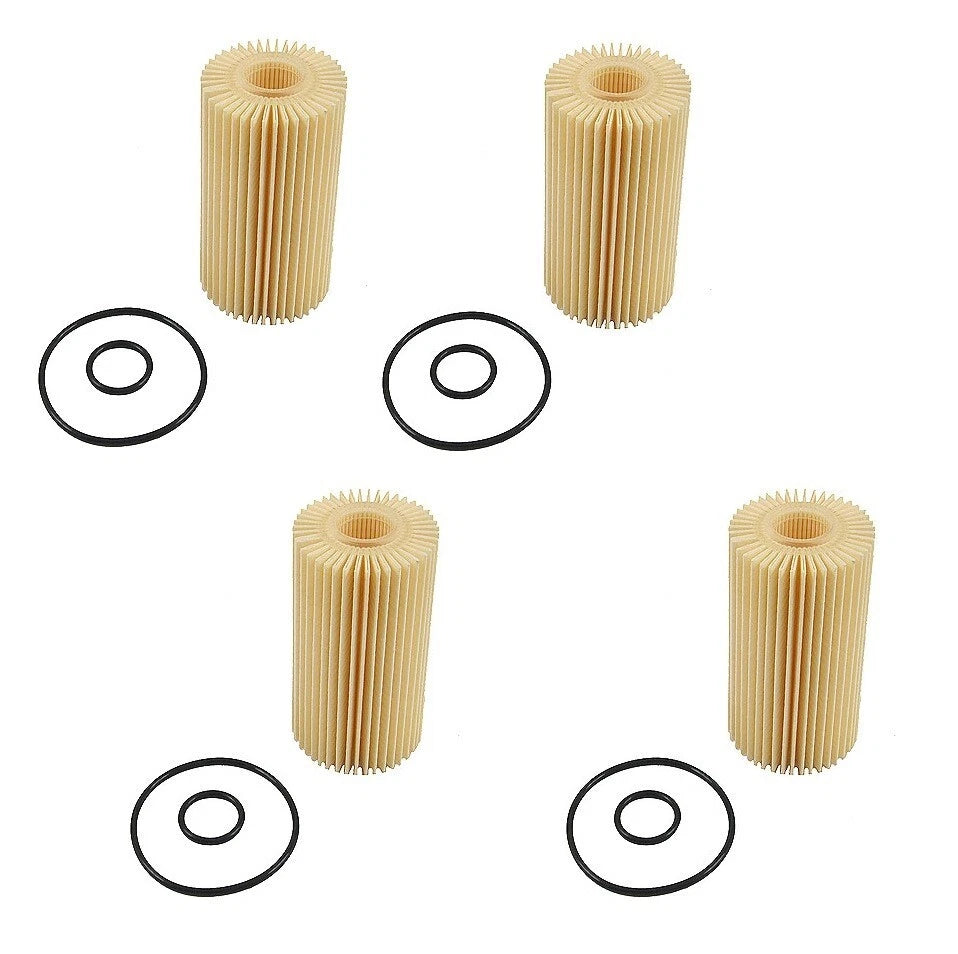 Set of 4 Engine Oil Filters for Toyota Lexus (OEM)