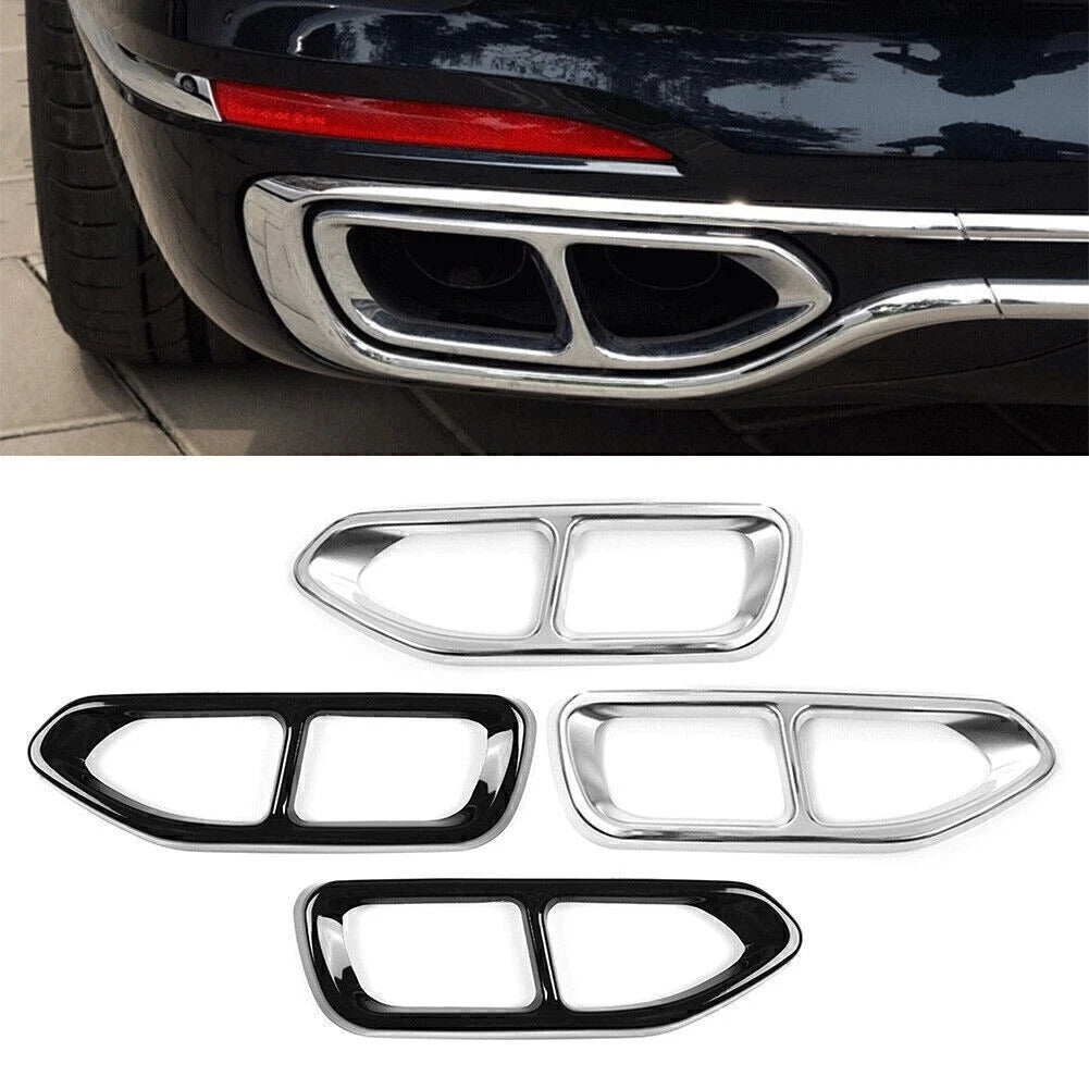 Rear Tail Muffler Exhaust Pipe Cover Trim for BMW 7 Series G11 G12 (2016–2018)