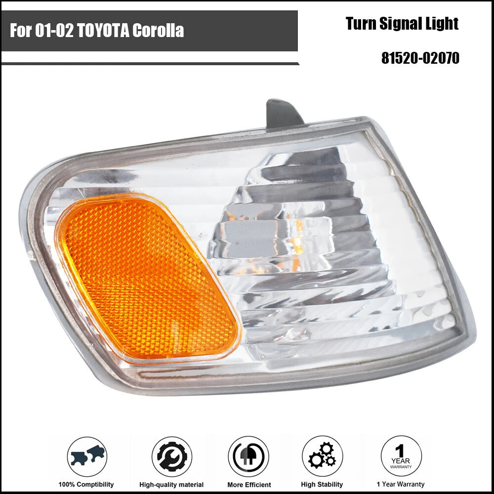 Right Side Corner Marker Turn Signal Light for Toyota Corolla (2001–2002)