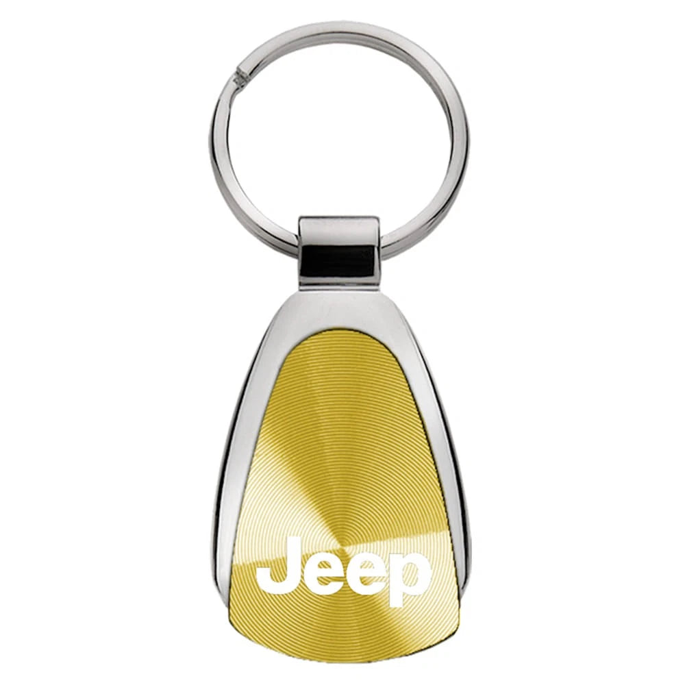 Gold Teardrop Keychain KCGOLD.JEE - Officially Licensed for Jeep