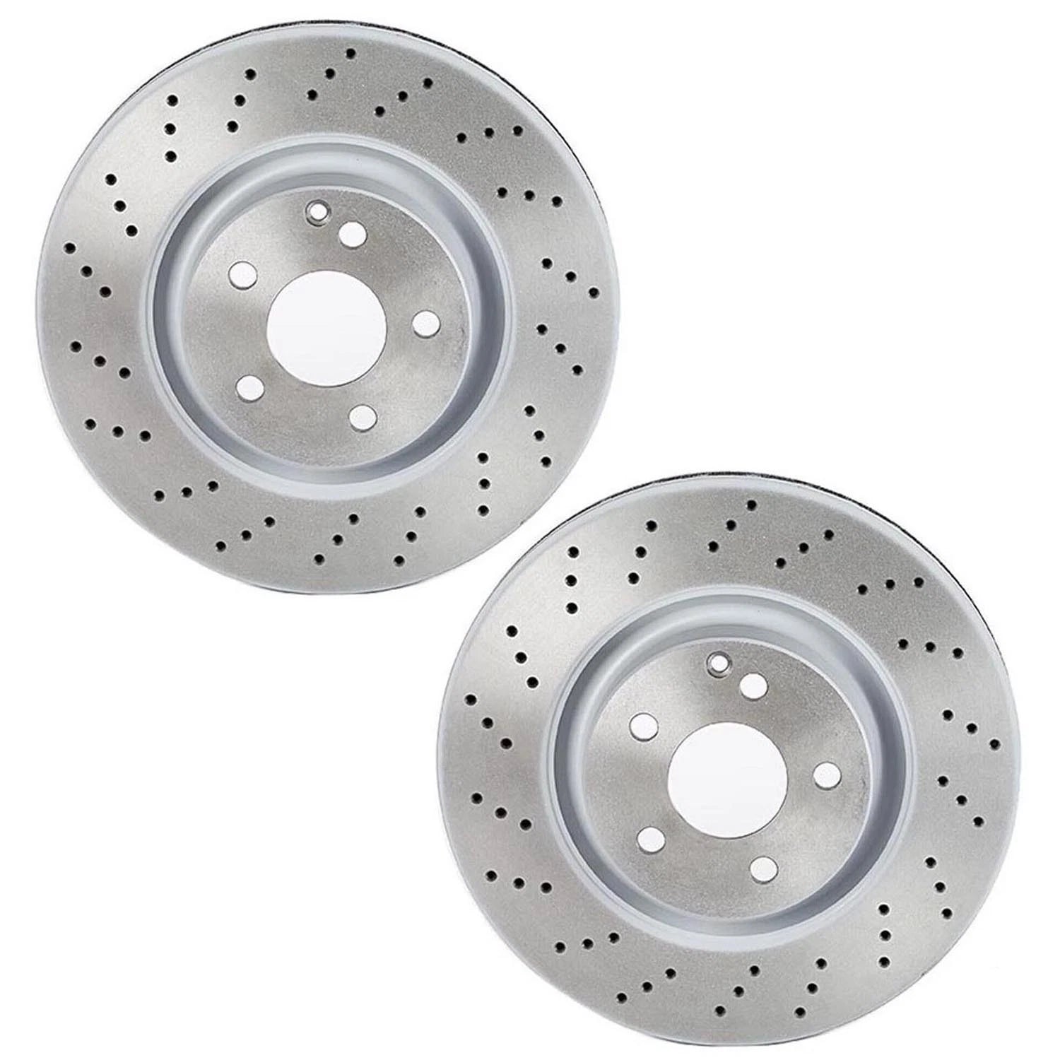 2X Brembo Front 335mm X-Drilled Disc Brake Rotors for MB C216 W221