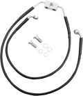 Front Brake Line +10" Black for Harley FXDWG (2012–2017) 612138-10BLK