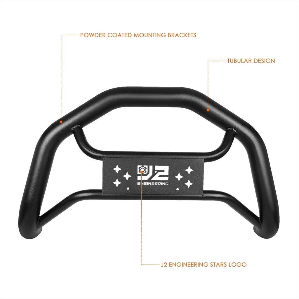 J2 Carbon Steel Bull Bar Bumper Grille Brush Guard for Silverado/Sierra (2007–2020)