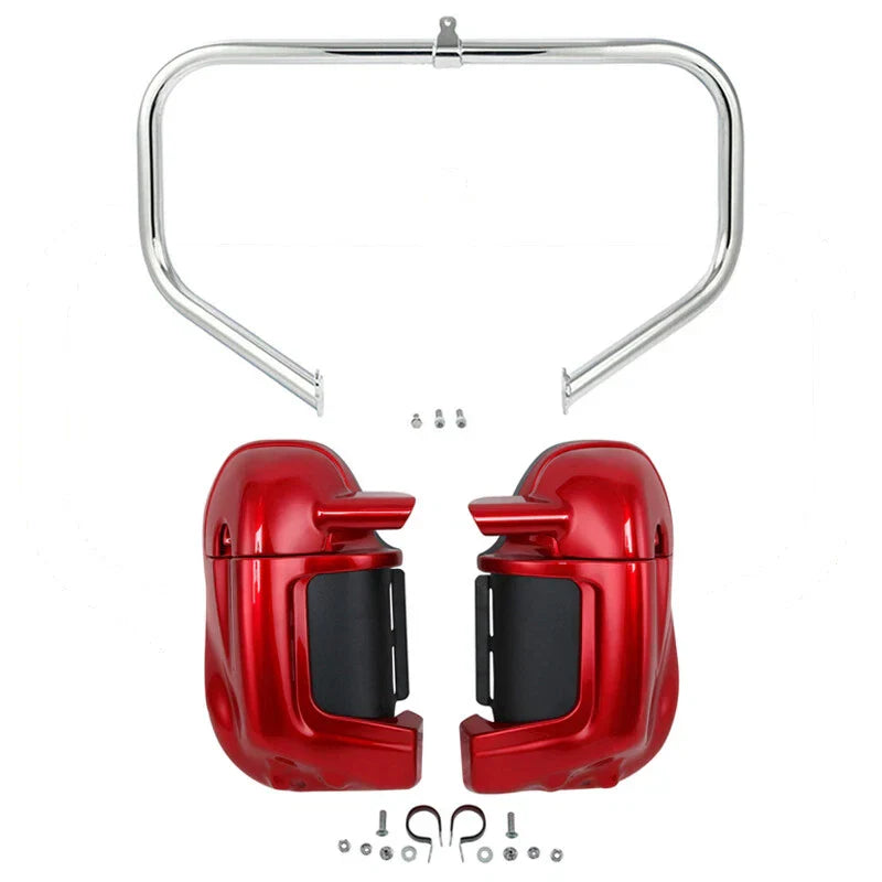 Lower Vented Fairings Engine Guard Crash Bar for Harley Road Glide (2009-2013)
