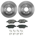 Akebono ProACT Rear Brake Kit Disc Rotors & Ceramic Pads for Chevy Pontiac Saturn