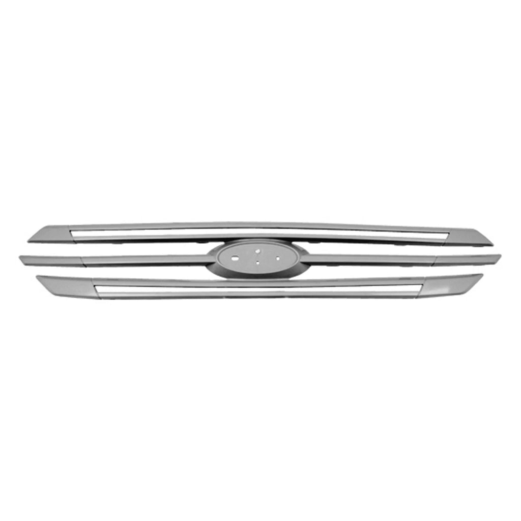 Replacement Gray Chrome/Matte ABS Plastic Inner Grille Molding