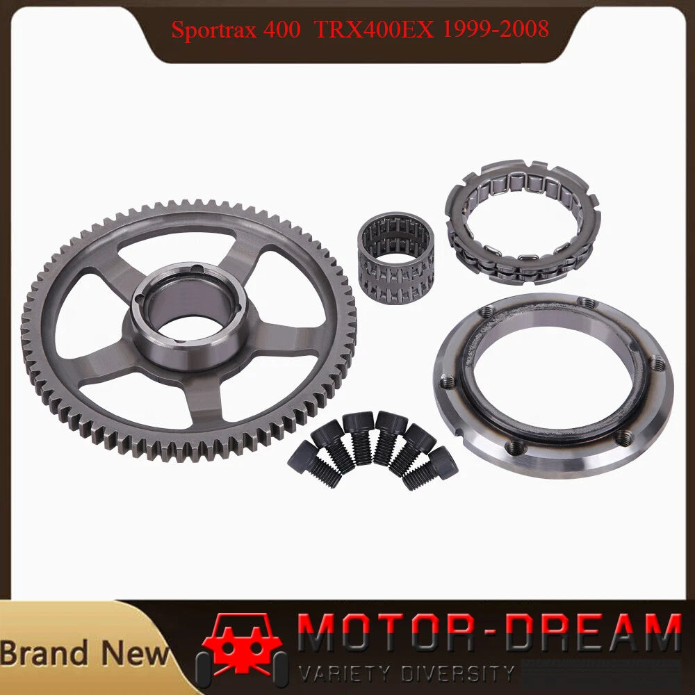 Starter Clutch One Way Bearing Sprag w/Gear Idler for Honda TRX400EX (2000–2009)