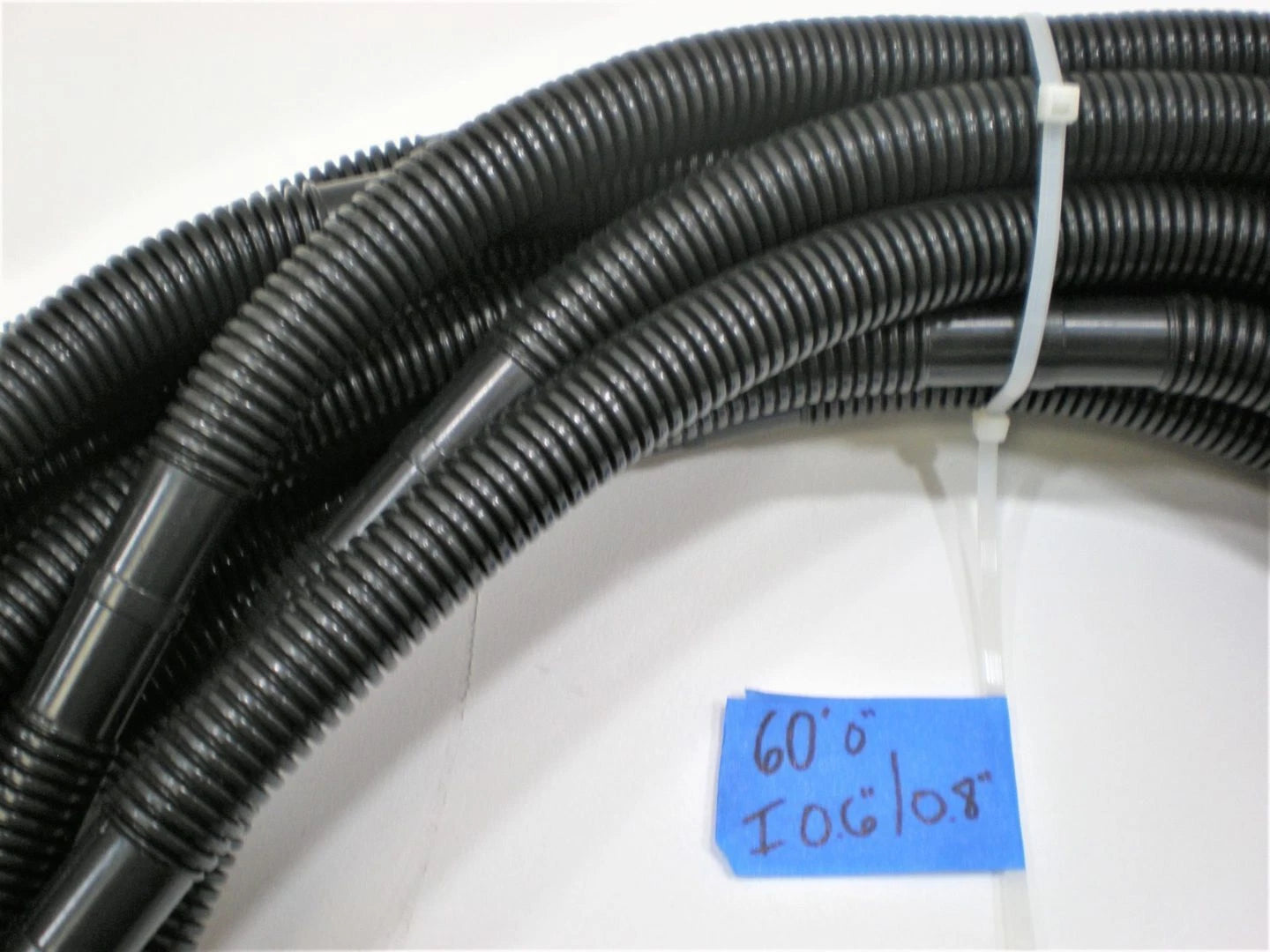 Corrugated Electrical Wiring Conduit Flex Tubing 0.6" x 60' for Marine Boat