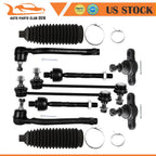 10pcs Front Steering Kit Tie Rod End Sway Bar for Hyundai Elantra (2007–2012)