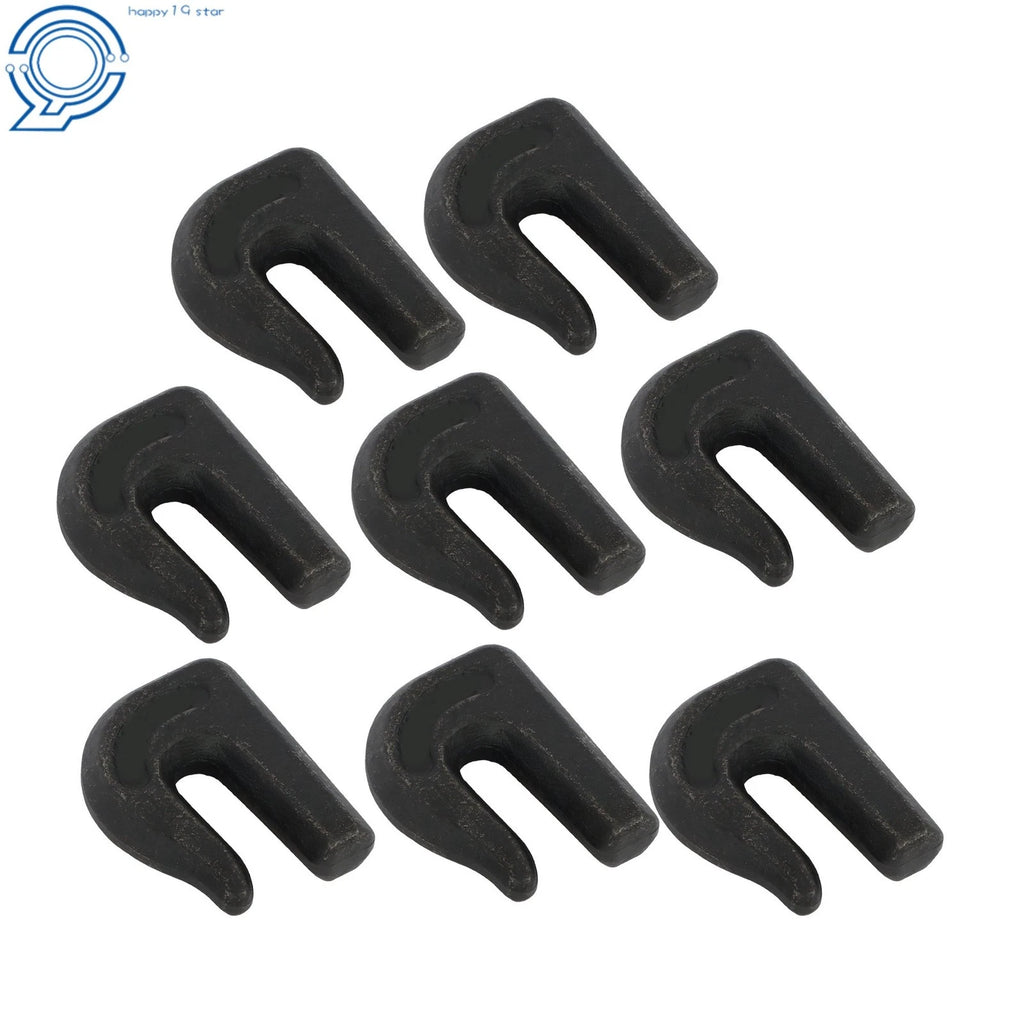 Set of 8 Weld On Grab Hooks for Heavy Duty Chain (6600lbs, G70)