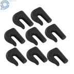 Set of 8 Weld On Grab Hooks for Heavy Duty Chain (6600lbs, G70)