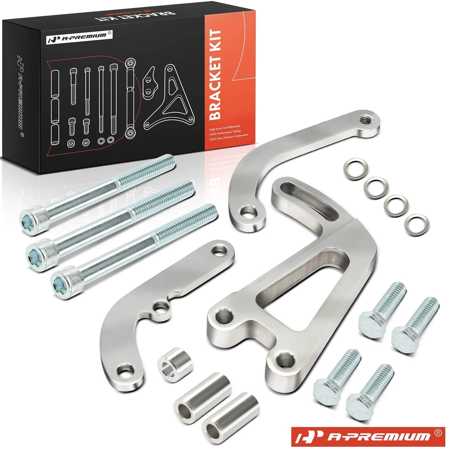 15x Aluminum Power Steering Pump Bracket Kit for Chevy SBC 350 (1969â1995)