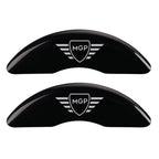 Black Caliper Covers Set with MGP Logo for Ford E-350 Econoline (2008–2014)