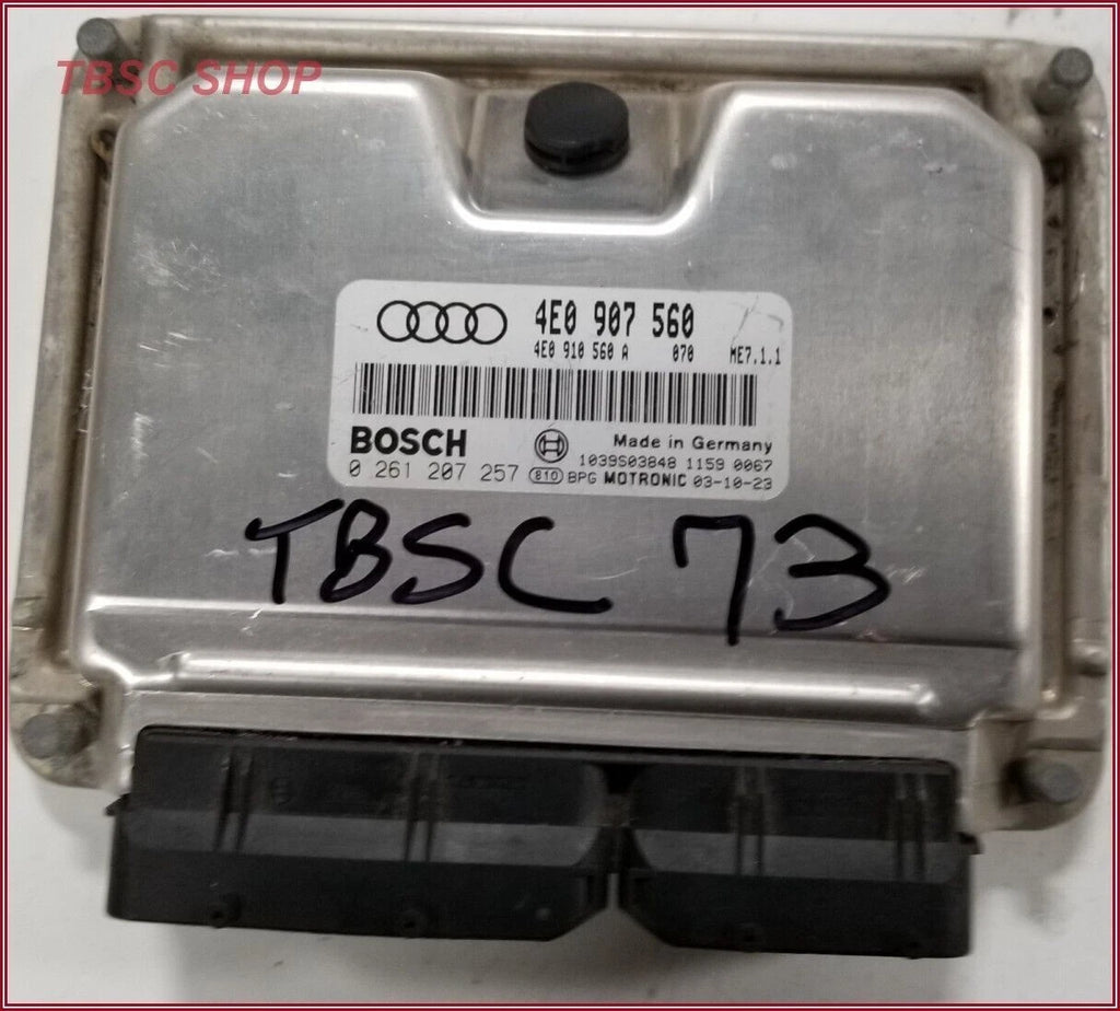 ECM ECU PCM Engine Control Module for Audi S4 4.2L (2005) 8E0910560M