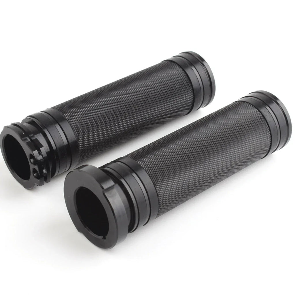 Chrome 1" 25mm CNC Hand Grips for Universal Motorcycle