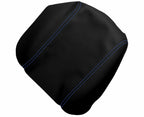 Leather Console Lid Armrest Cover for Land Rover Evoque (2012–2017) Blue Stitch