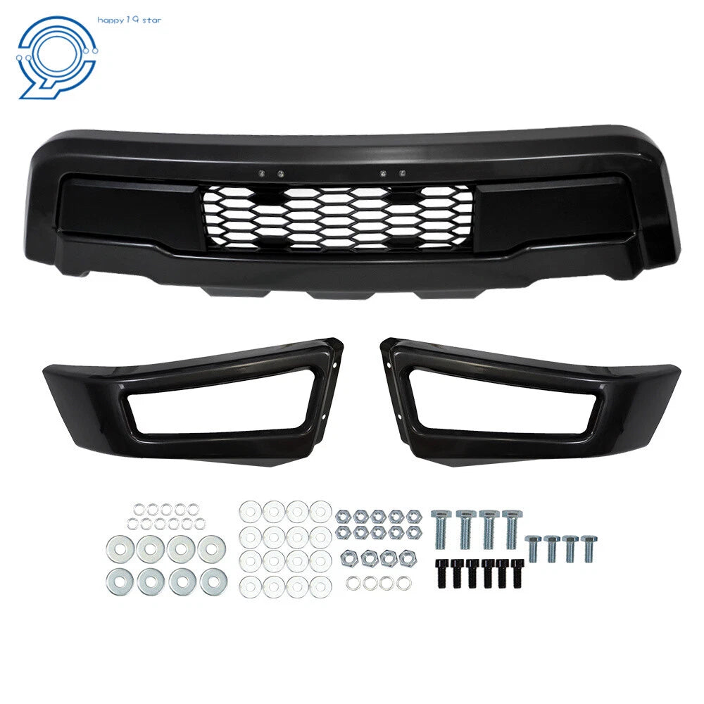 Black Steel Front Bumper Assembly for Ford F-150 (2021–2022)