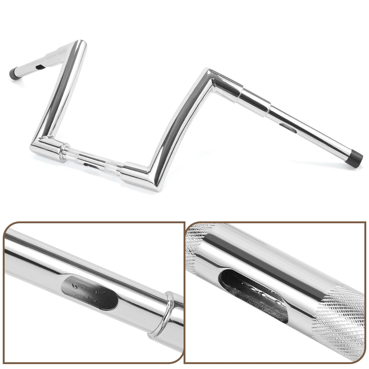 10" Chrome Rise Ape Hanger Handlebar for Harley (Fits )