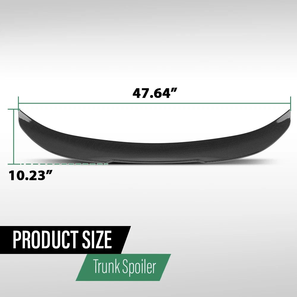 Carbon Look Rear Spoiler Wing for BMW E90 3 Series (2006–2011)