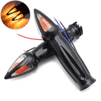 Hand Grips with Turn Signal for Harley Road King/Dyna/Fat Boy/Sportster (1" 25mm)