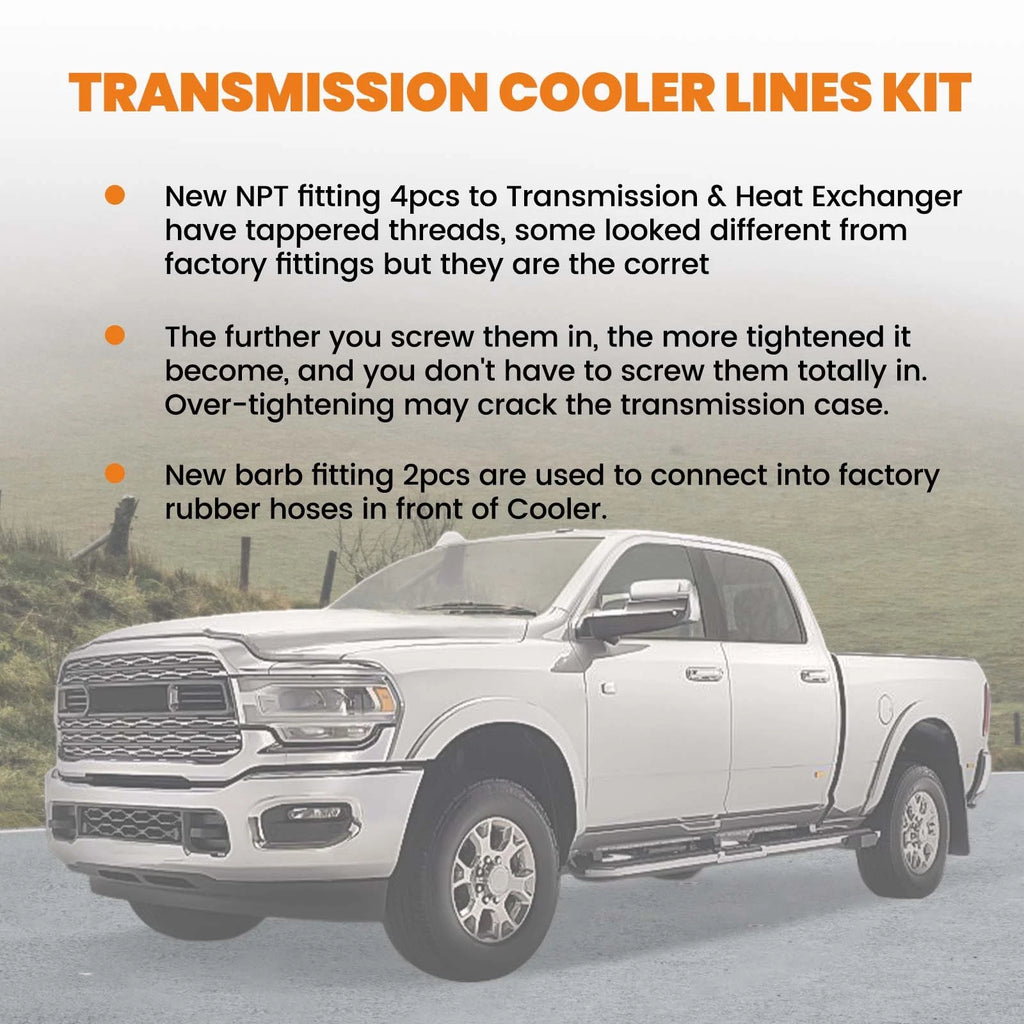 Transmission Cooler Lines Kit for Dodge Ram 2500/3500 (1996–2002)