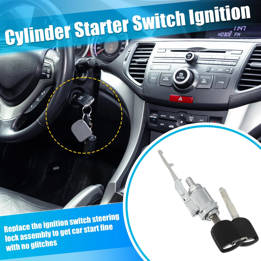 Ignition Switch Cylinder Lock w/ Key 06351-TE0-A11 for Honda Acura (No Chip)
