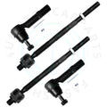 Set of 4 Front Inner Outer Tie Rod Ends for Chevrolet Traverse (2009–2017)
