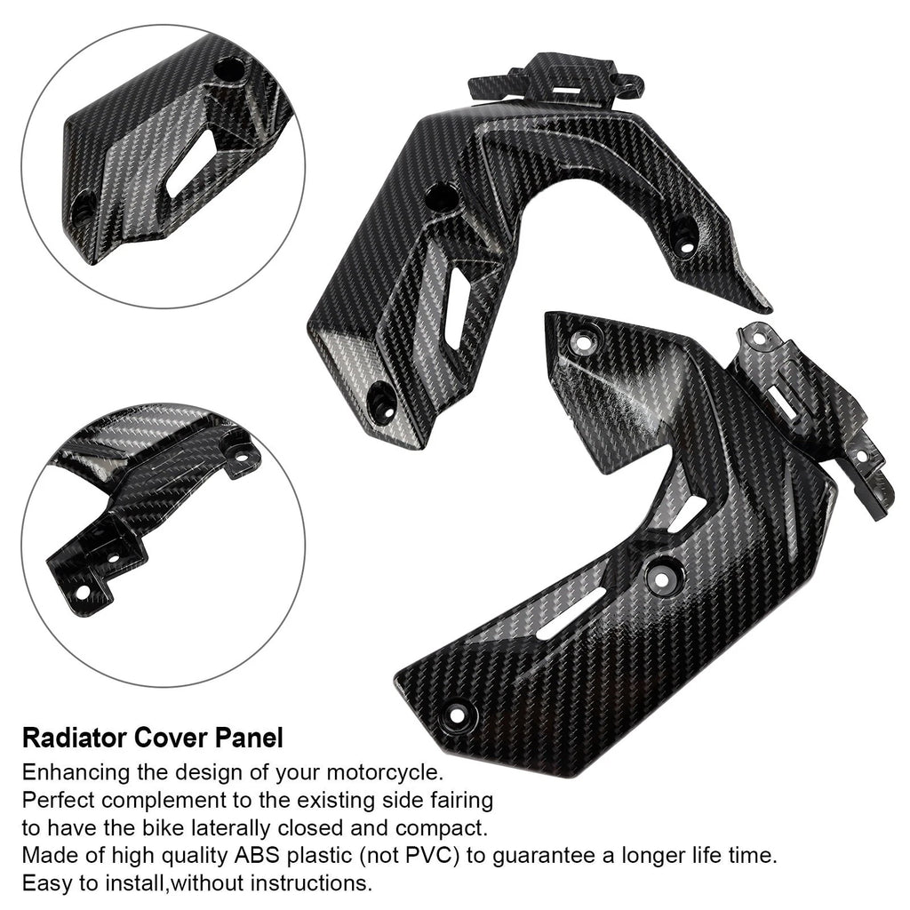 ABS Plastic Side Radiator Cover Panel for Kawasaki Z650 (2017–2019)