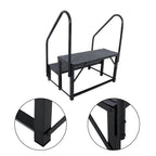 2-Step RV Stairs with Handrail for RVs (Outdoor Use)
