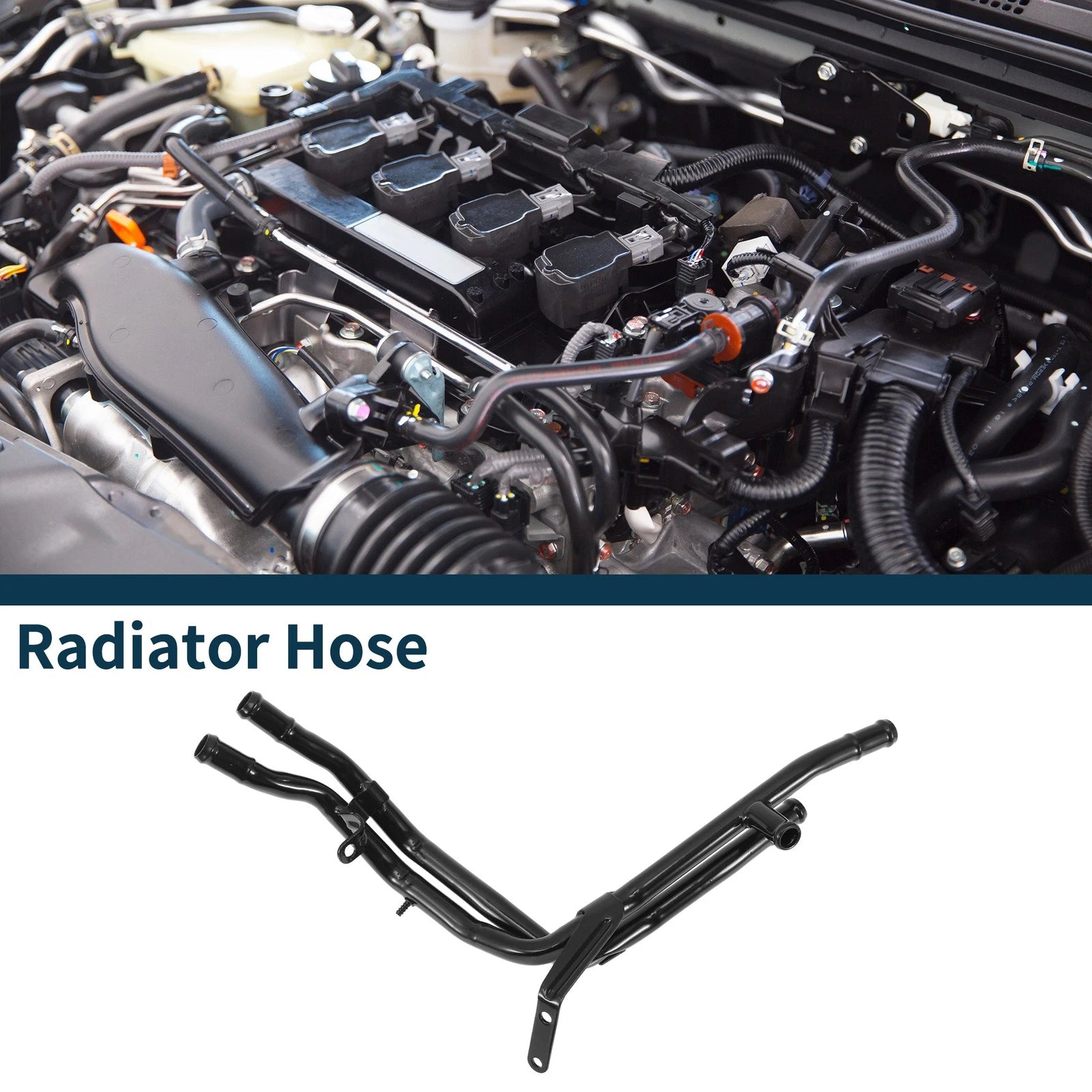 Radiator Hose Coolant Pipe for Volkswagen Golf (2007–2009) 1KD121070A Iron Black